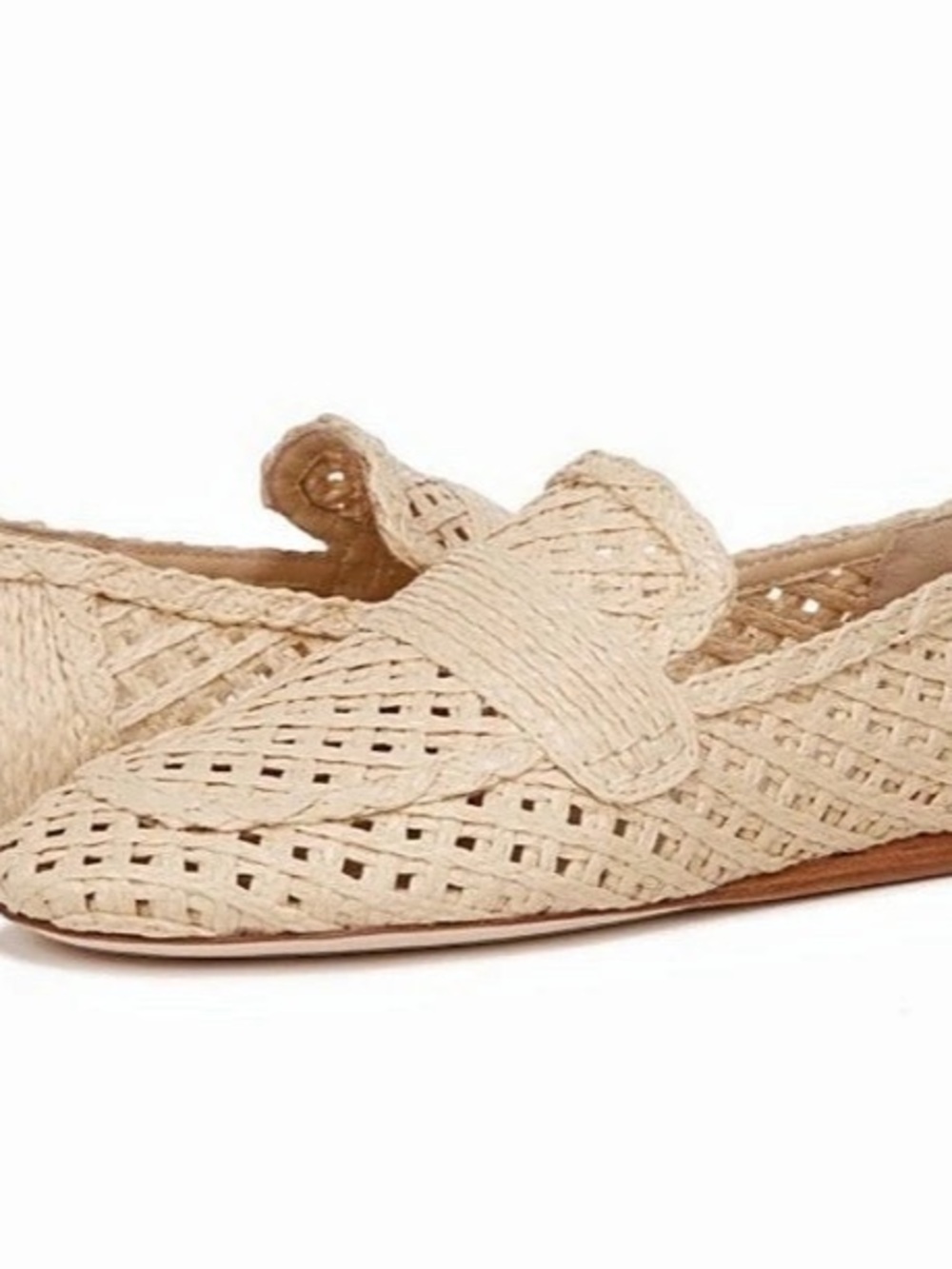 VINCE. Davis Raffia Loafer. Woven Flats Beige US 9.5